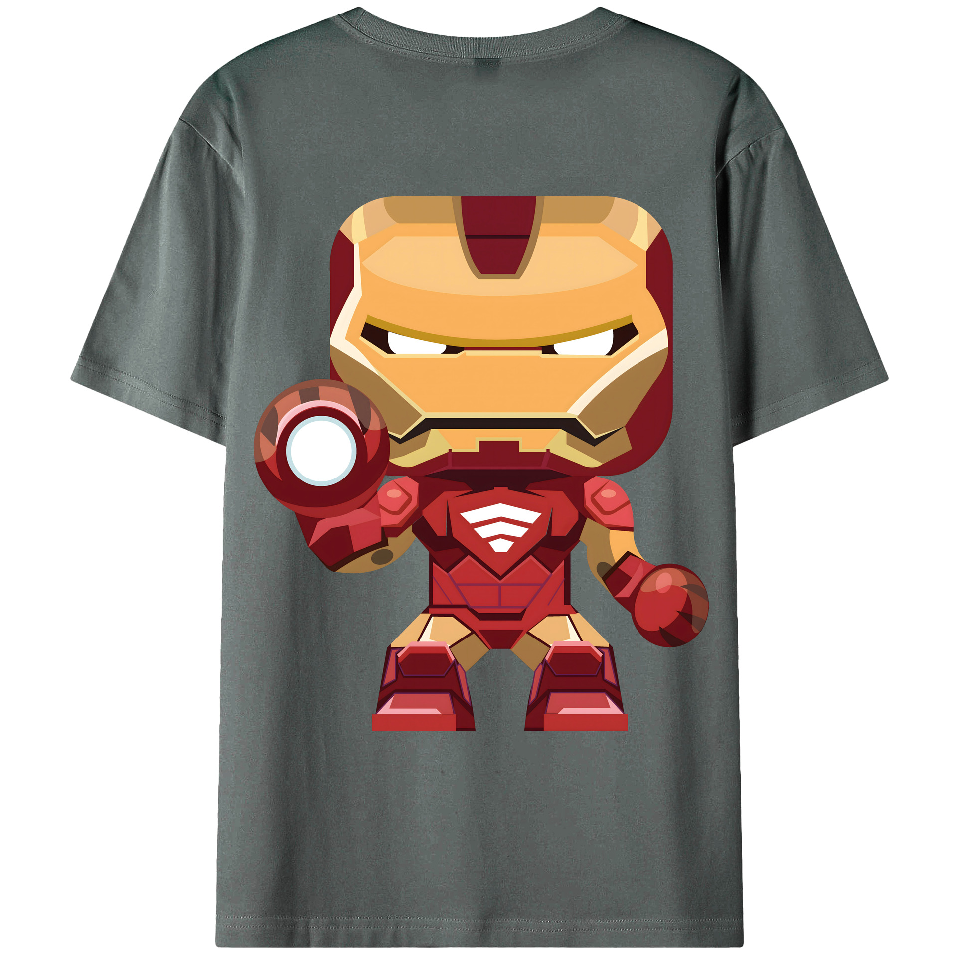 （画像用） アベンジャーズ The Avengers 綿100％ メンズ半袖Tシャツ（バックプリント） 通気性